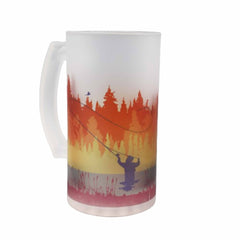 Autumn Fly Fishing Beer Stein