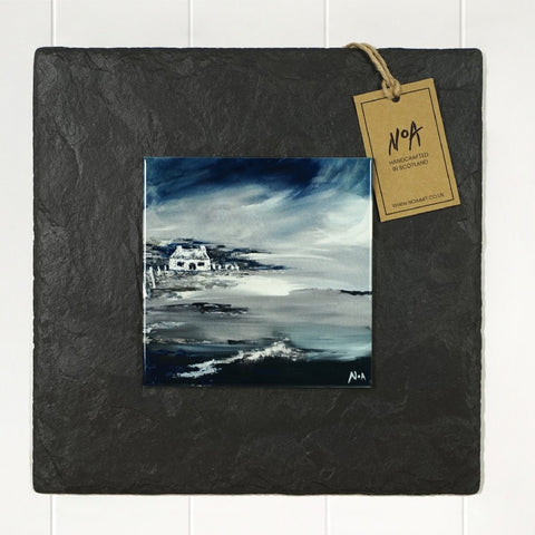 Batten Down the Hatches Slate Mounted Wall Art