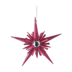 Burgundy Diamante 3D Star