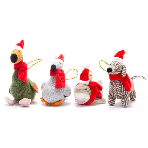 Knitted Dodo Christmas Decoration