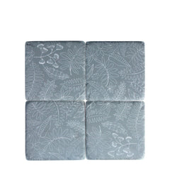 Grey Botanical Coasters