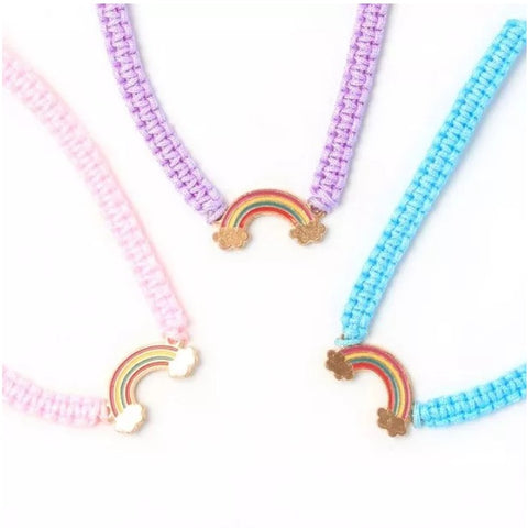 Cord Bracelet with Rainbow