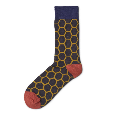 Mustard Hive Mens Socks