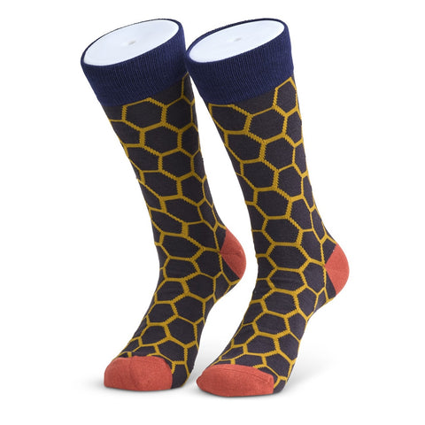 Mustard Hive Mens Socks