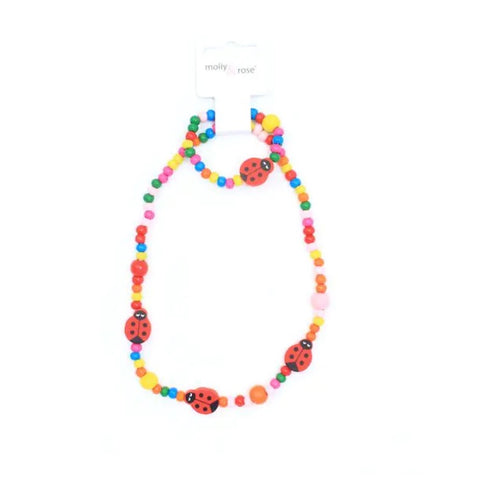 Ladybird Necklace and Bracelet