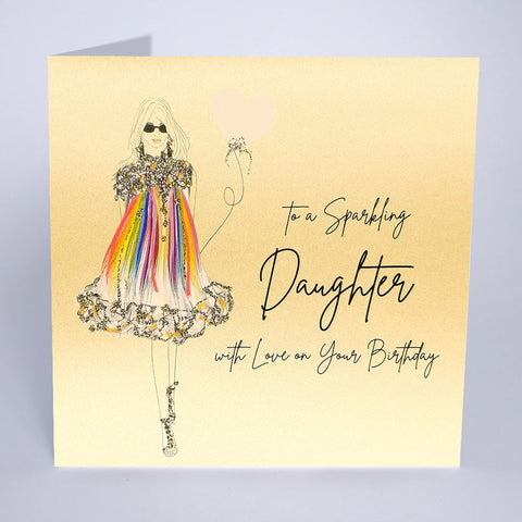 Sparkling Daughter Birthday Card