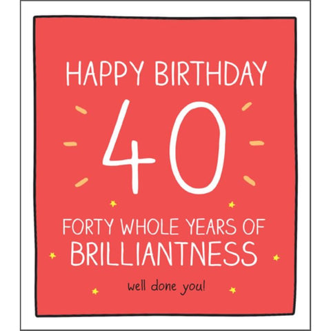 40th Birthday Brilliant