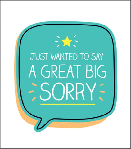 A Great Big Sorry