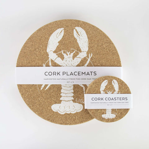 Cork Coaster Set Lobster