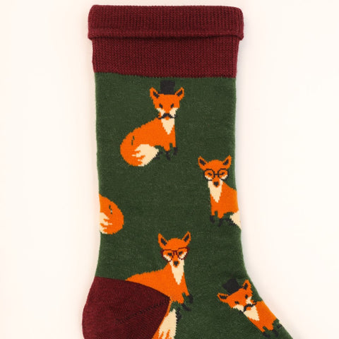 Men's Esteemed Fox Socks Fern