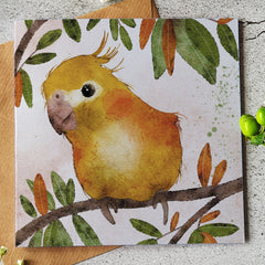 Watercolour Bird Card
