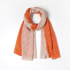 Abstract Spots Scarf Orange