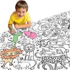 Amazing Animals Giant Colour-in Tablecloth