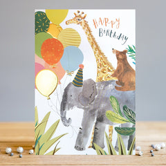 Animal Balloons Card