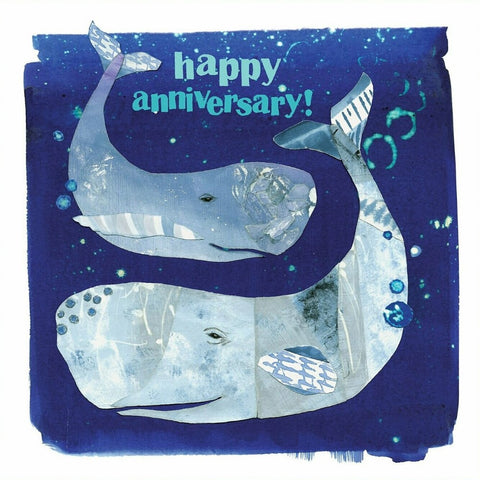 Anniversary Card Whales