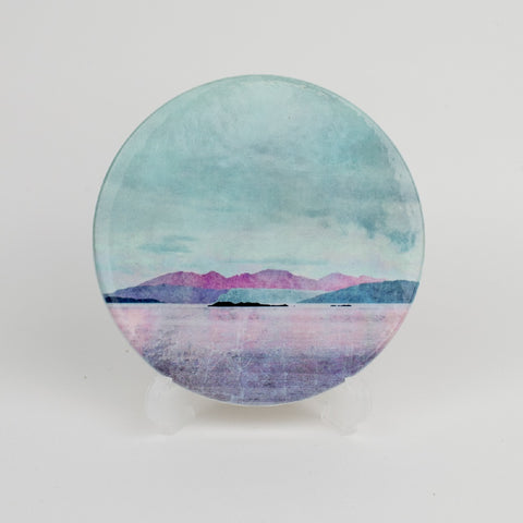 Cath Waters Arran Sunset Ceramic Coaster