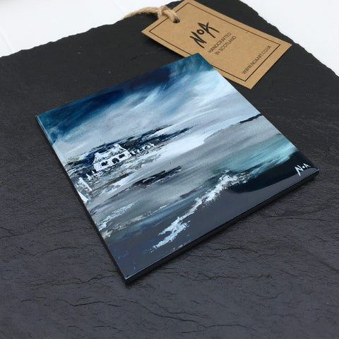 Batten Down the Hatches Slate Mounted Wall Art
