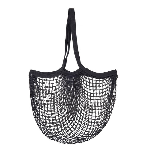 Black String Shopper Bag