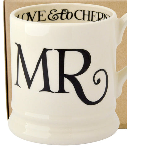 Emma Bridgewater Black Toast Mr & Mrs Mug Set