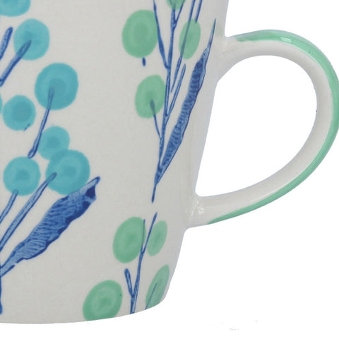 Blue Wattle Ceramic Mug