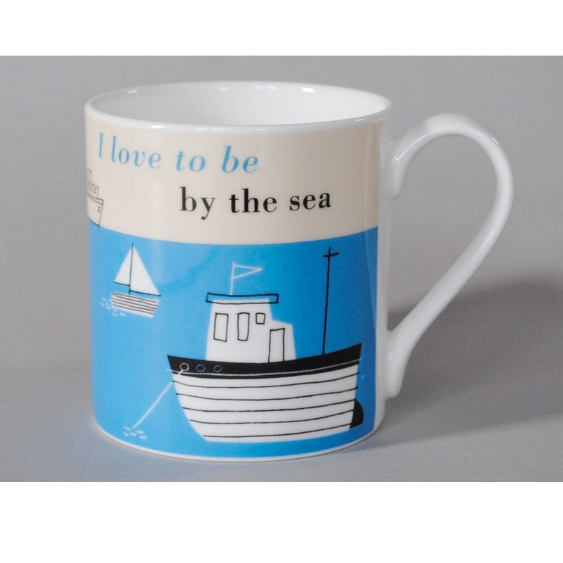 I love to be by the Sea Mug Turquoise