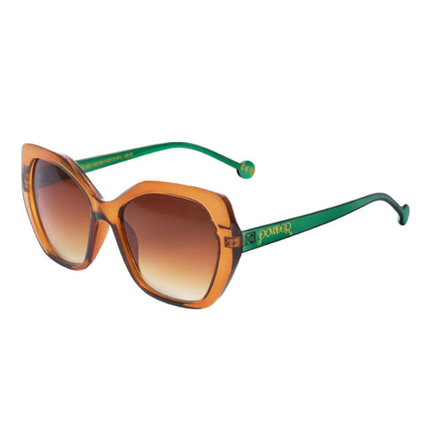 Powder UK Briana Sunglasses Mandarin & Sage