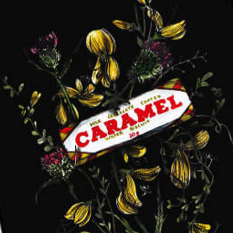 Caramel Wafer Greetings Card