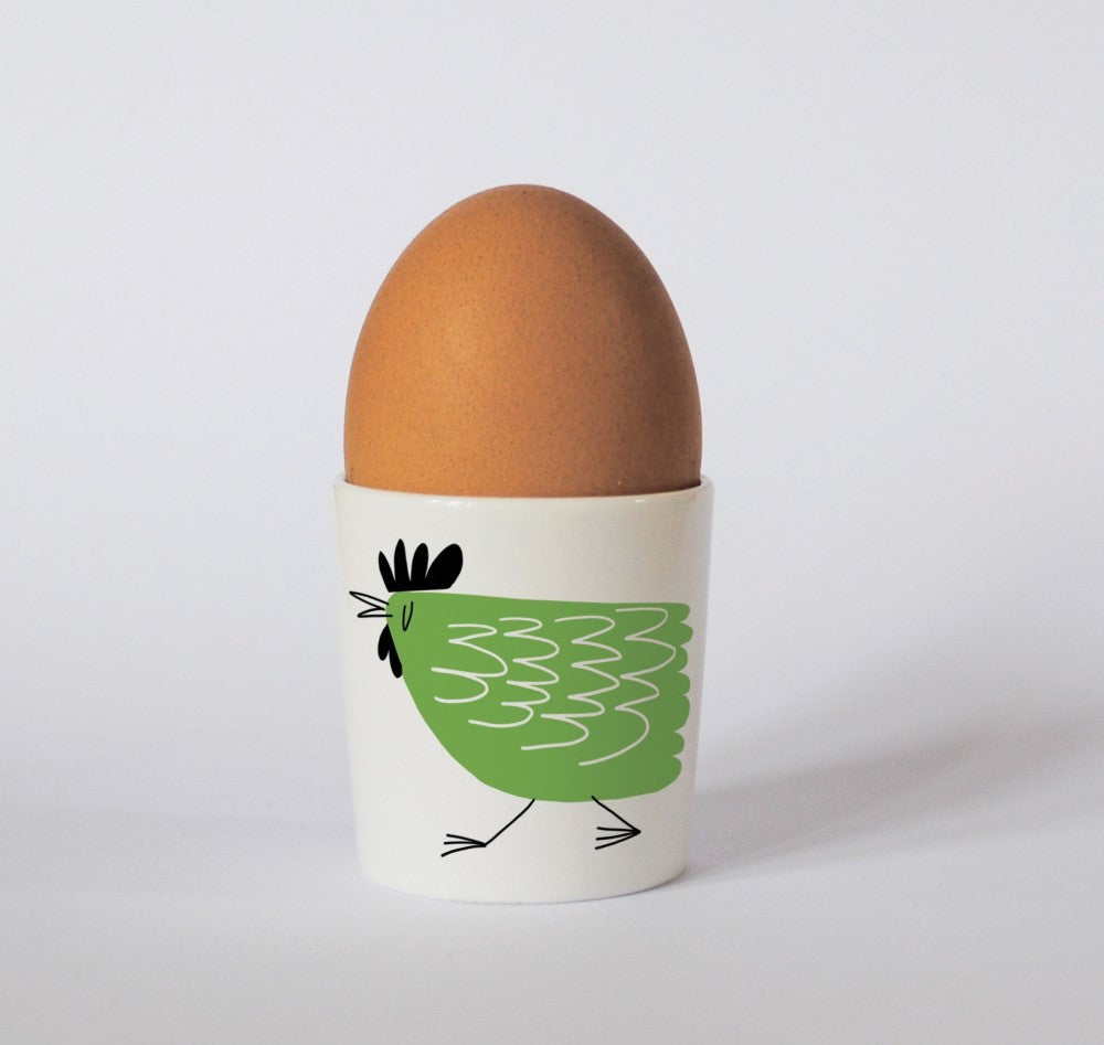 Chicken Egg Cup in Green