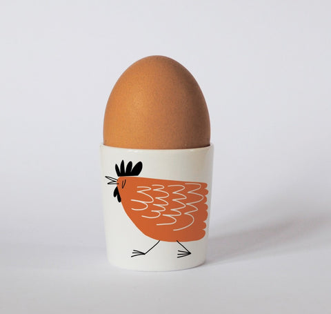 Chicken Egg Cup in Orange