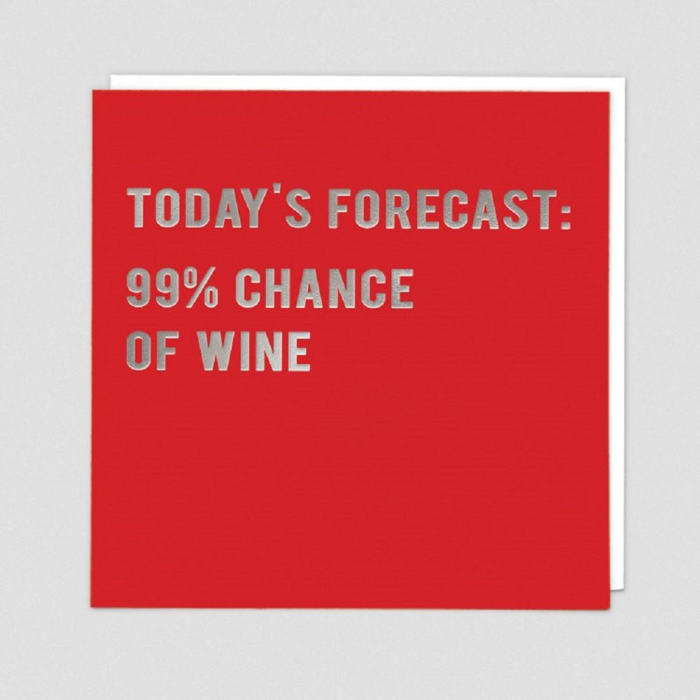 99% Chance of Wine Card