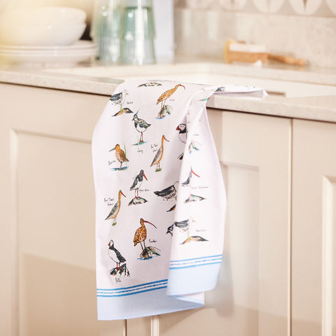 Coastal Birds Cotton Tea Towel