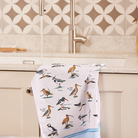 Coastal Birds Cotton Tea Towel