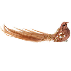 Copper Feather Bird Clip