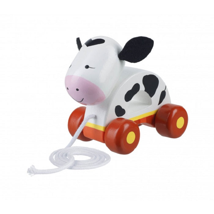 Wooden Cow Pull Along Toy