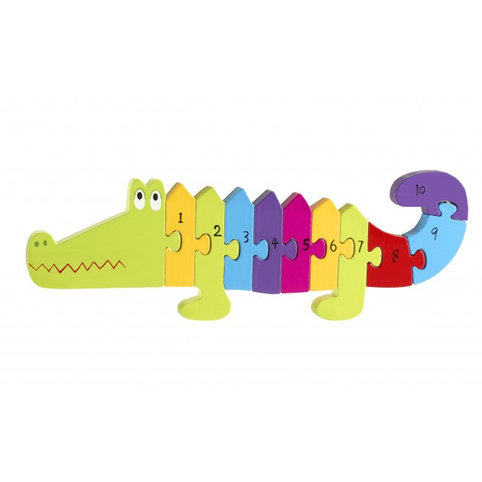 Woden Crocodile Number Puzzle