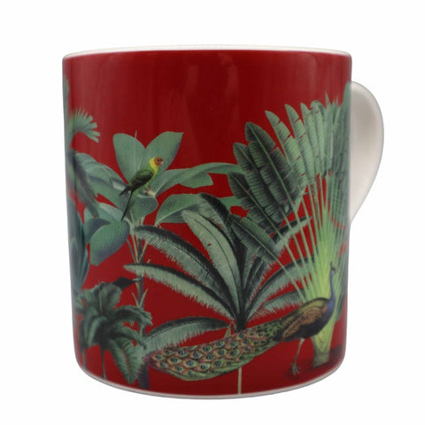 Darwins Menagerie Red Mug