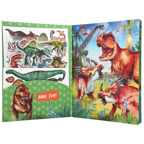 Dino World Activity Book with Puffy Stickers
