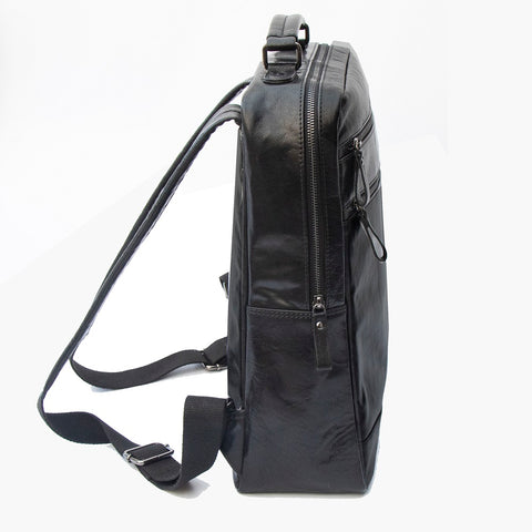 Drury Leather Backpack Black