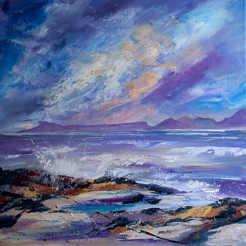 Eigg and Rhum from Arisaig Blank Card