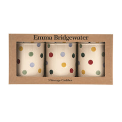Emma Bridgewater Set of Three Polka Dot Caddies