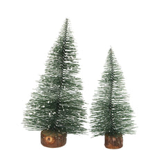 Frosted Mini Pine Trees Set