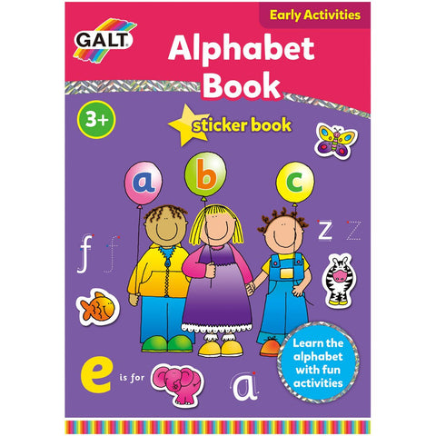 Galt Alphabet Sticker Book, Educational Books