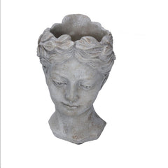 Grey Goddess Head Planter