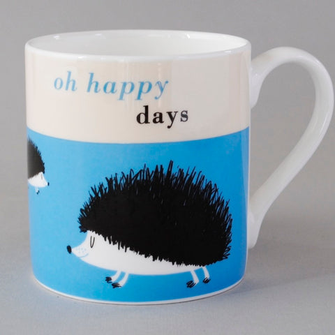 Hedgehog Mug in Turquoise