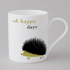 Hedgehog Small Mug in Olive