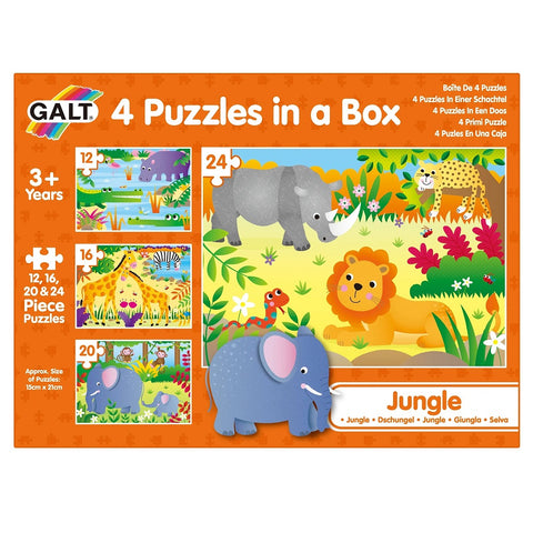 Galt Jungle 4 Puzzles in a Box