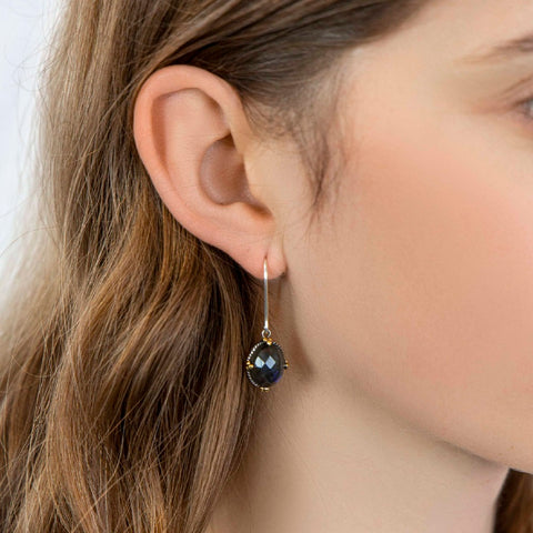 Labradorite Silver Earrings