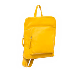 Leather Backpack Mustard