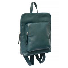 Leather Backpack Teal