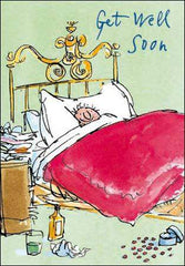 Get Well Man in Bed by Quentin Blake, Get well soon cards